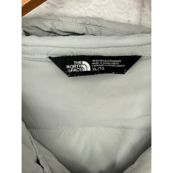 The North Face Womens Stretch Down Hooded Jacket Light Grey XL Puffer Outdoors - Picture 3 of 13